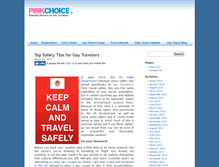 Tablet Screenshot of blog.pinkchoice.com
